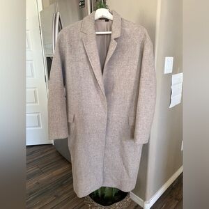 New All Saints Women Wool Coat Size Small